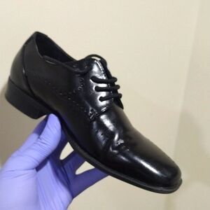 Stacy Adams Boys  Black Lace-up casual Shoes - Good Condition - Size 1.5M